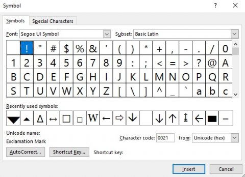 How to write/type exclamation mark symbols/emojis on keyboard- Alt +33