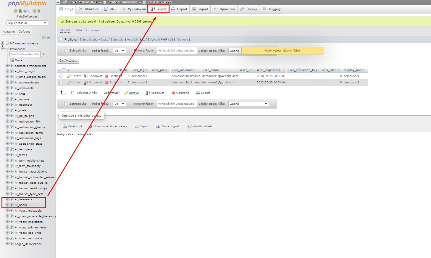 Insert new records in MySQL in PHPmyAdmin